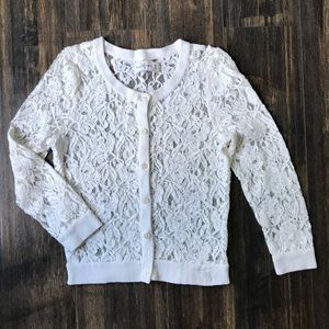 A&F lace cardigan
